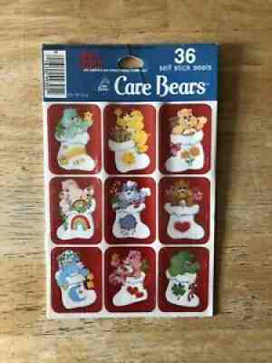 vintage 1984 Care Bear stickers NIP