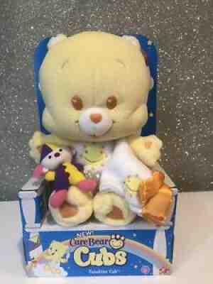 Care Bears Cubs Funshine Cub 12 Inch Plush 2004 NIB -Mint w/ toy Clown & Blanket