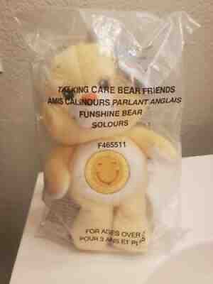 NWT Care Bears 20th Anniversary Talking Funshine Bear 8