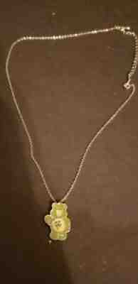 Vintage Friend Care Bear Shamrock Jewelry Charm Necklace H. Eldon Ltd AGC 1983