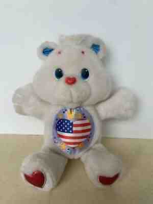 1991 Kenner Care Bears American Flag PROUD HEART BEAR 12