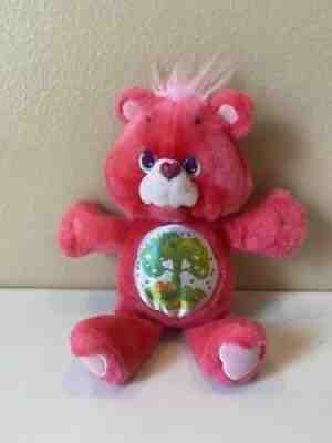Vintage 1991 Kenner Environmental Care Bears Pink Friend Bear Tree Tummy Plush