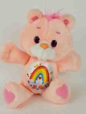 VTG 1991 Care Bears Environmental 13â? Cheer Bear Rainbow Plush Pink Teddy Kenner
