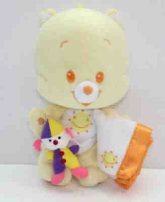 Care Bears Cubs Funshine Cub 12 Inch Plush Clown & Blanket 2004