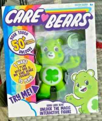 New Care Bears - 5" Interactive Figure - Good Luck Bear - Your Touch Unlocks 50+