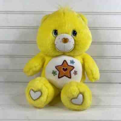 Care bear plushï¿¼ - Yellow Superstar Bear - Stars Belly 12 Inch