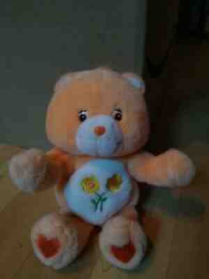 2004 Orange Friend Bear Care Bear Talking, Hugging, Kissing Plush, EUC!