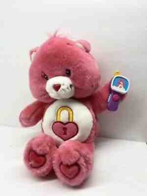 Care Bear Hide and Seek Secret Bear Plush 13â? 2005 Stuffed Heart Lock Belly