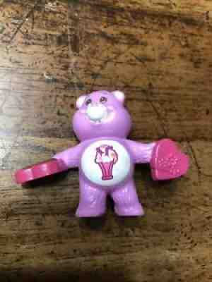 Vtg Care Bears Share Bear Candy Box Chocolates PVC Figure 1984 Miniature Mini M6