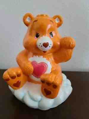 Care Bears Ceramic Coin Savings Bank Tenderheart w/ Heart Symbol Collectible