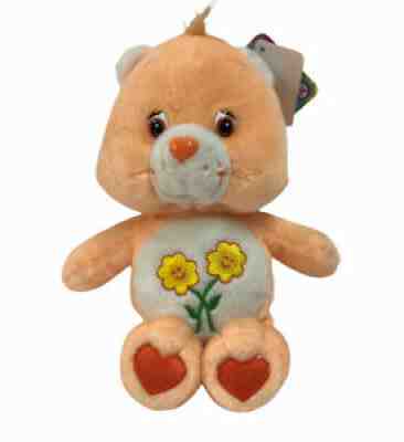 Friend Bear Care Bear 8â? Orange Plush Toys NWT 2002 Cute Yellow Flower Belly