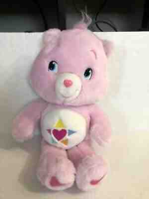 Care Bears Pink True Heart Bear Stuffed Plush 2008 Adorable 14