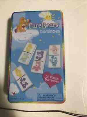 2003 Care Bears Dominoes Collector's Tin. New. Box Open But Dominos Sealed