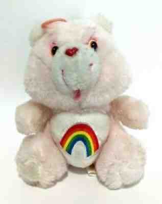 Original Vintage 1983 Care Bears Cheer Bear Kenner Rainbow Plush Stuffed Mini 6