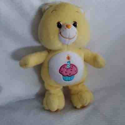 10â? 2002 Care Bears Birthday Yellow Plush Cupcake Candle TCFC Play Along