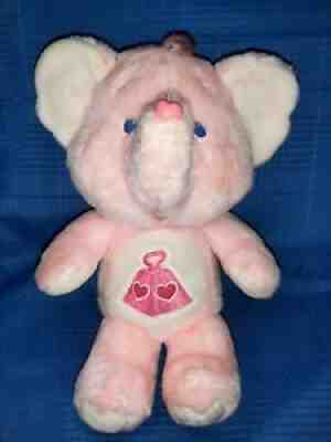 Vintage Kenner 1984 Care Bears Cousins Lotsa Heart Pink Plush Elephant 13