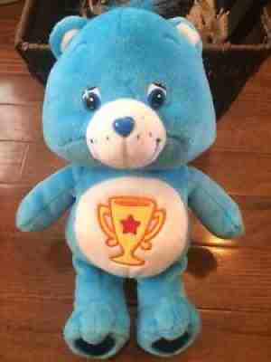 Champ Care Bear Blue Star Trophy Plush Stuffed Animal 2003