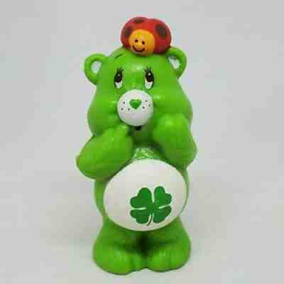 Vintage Care Bears Good Luck Bear Ladybug PVC Figure 1983 Miniature Mini Lucky â?¨