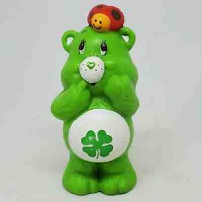 Vintage Care Bears Good Luck Bear Ladybug PVC Figure 1983 Miniature Mini Lucky