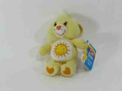 NWT Care Bears Plush Funshine Bear Figure Keychain Sunshine Yellow Toy Key Chain