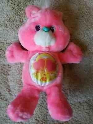 Vintage 1991 Kenner Environmental Care Bears Love-a-Lot PINK Plush Toy