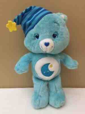 Care Bears 2007 Bedtime Bear with Night Cap Stuffed Animal Plush Toy 14''