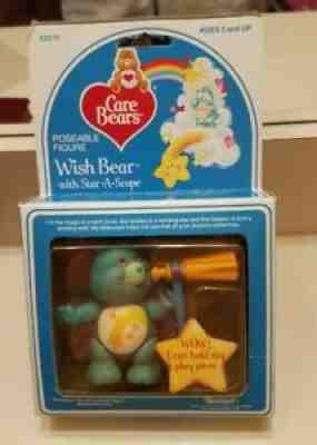 Vintage Care Bear & Star-A-Scope, Wish Bear, MIB, Kenner, 1984