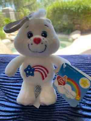 New Care Bears AMERICA CARES BEAR CLIP-ON 20th Anniversary 6