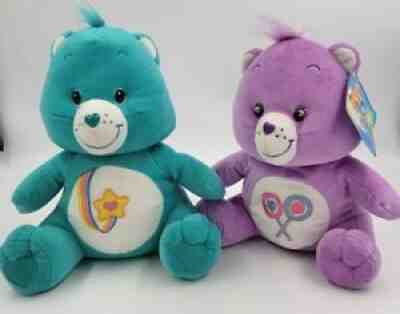 Care Bears Plush Share Bear & Thanks A Lot 2003 w/Tag Nanco NEW & USED