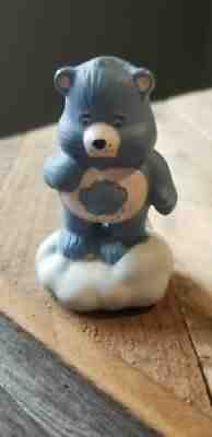 Colorful Vintage American Greetings Care Bears Ceramic Figurine Grumpy Bear 1984