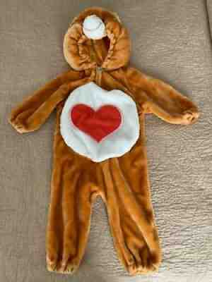 Tenderheart Bear Care Bear toddler costume size 1-2 year warm dress up Halloween