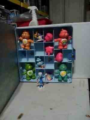 Vintage Care Bears Posable Figures Collector Case Lot 1980's