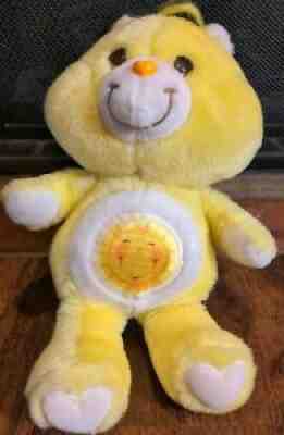 Vintage 1980s Care Bears Kenner FUNSHINE BEAR 13â? Yellow Plush Sunshine