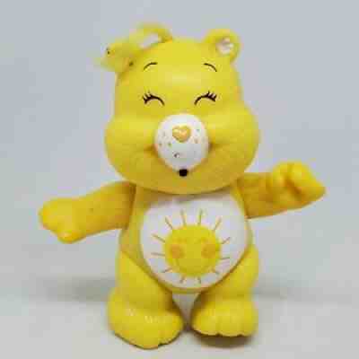 Vintage Care Bears Poseable Figure Funshine Bear 1983 Kenner Yellow Sun Sunshine