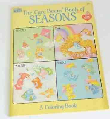 The Care Bears Book of Seasons Vintage Coloring Book 1984 American Greetings