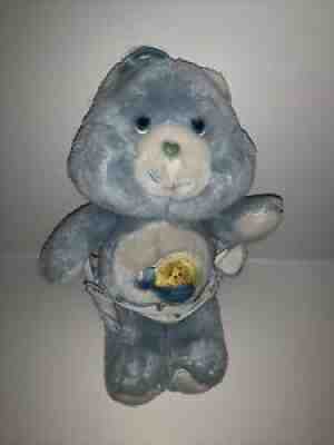 Vintage Care Bear Blue Baby Tugs Bright Star with Diaper Plush Stuffed Toy