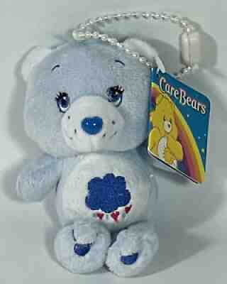 NWT Care Bears 4â? Grumpy Bear Plush Keychain 2009