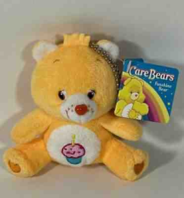 NWT Care Bears 4â? Birthday Bear Plush Keychain 2009