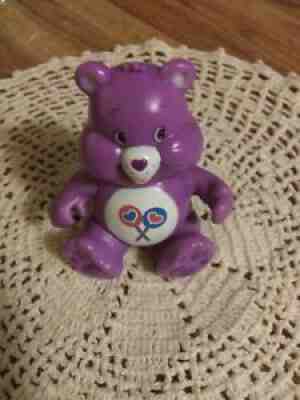 Care Bears Share Bear PVC Poseable Figure Purple Christmas Stocking Stuffer