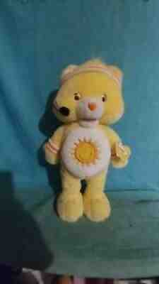 Fit 'N Fun Plush Yellow Funshine Excercise Workout Care Bear
