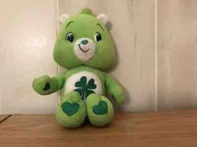 CARE BEARS Good Luck Bear Plush Stuffed Green Shamrock 8
