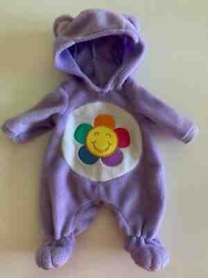 Vintage 1990 Lauer Water Baby Purple Harmony Flower CARE BEAR Suit Outfit 13