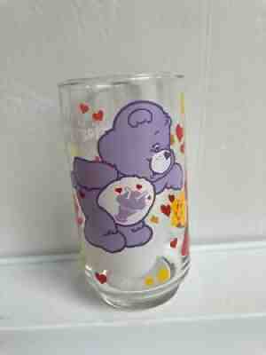 Care Bear Vintage Glass Share Bear 1986 Drinking Glass by Libbey
