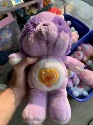 Vintage 80s Kenner 1983 Care Bear Cousins Purple Bright Racoon 13