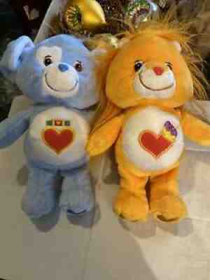 CARE BEAR 10 In 2003 BLUE PUPPY LOYAL HEART DOG And Lion