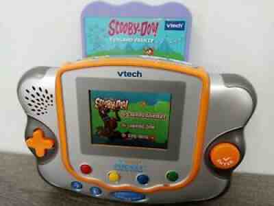 Vtech Vsmile Pocket Learning System with Scooby game tested good condition