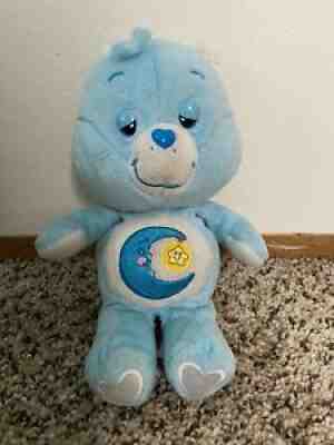 2003 Small Bedtime Bear Care Bear Plush with Pocket Blue