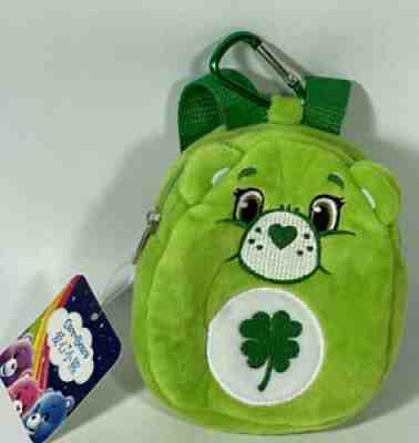 NWT Care Bears Mini Backpack Good Luck Bear 5â? Clip On