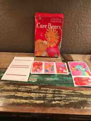 1995 American Greetings Box of 34 CARE BEAR Valentine Cards for Kids