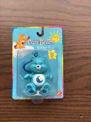 Care Bears Blue 2002 Bedtime Bear CLIP ON NEW In Package Keychain Moc Sealed